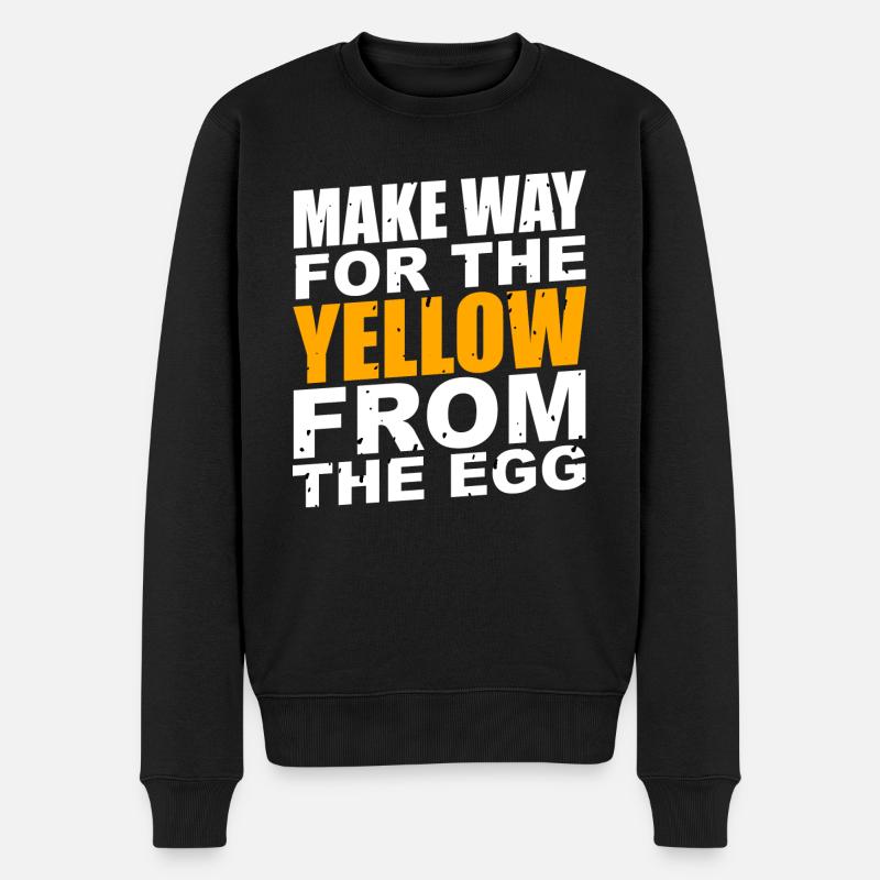 Le jaune de l’œuf - Pull Premium bio Homme - noir