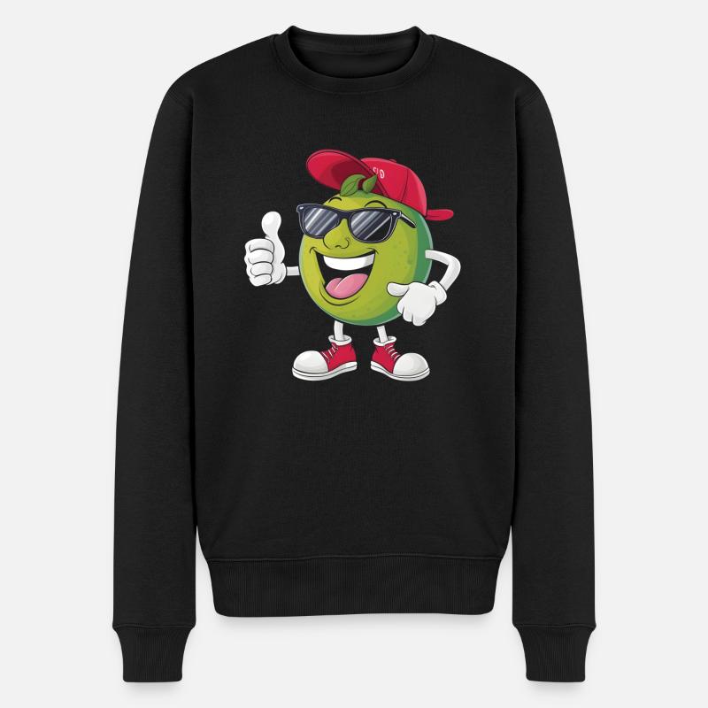 Guave - Männer Premium Bio Pullover - Schwarz