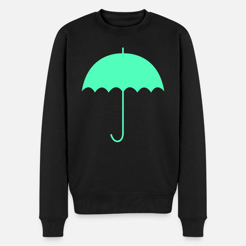 regenschirm - Männer Premium Bio Pullover - Schwarz