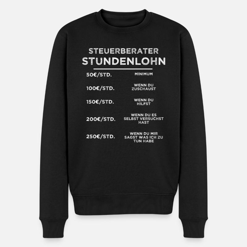 Steuerberater - Männer Premium Bio Pullover - Schwarz