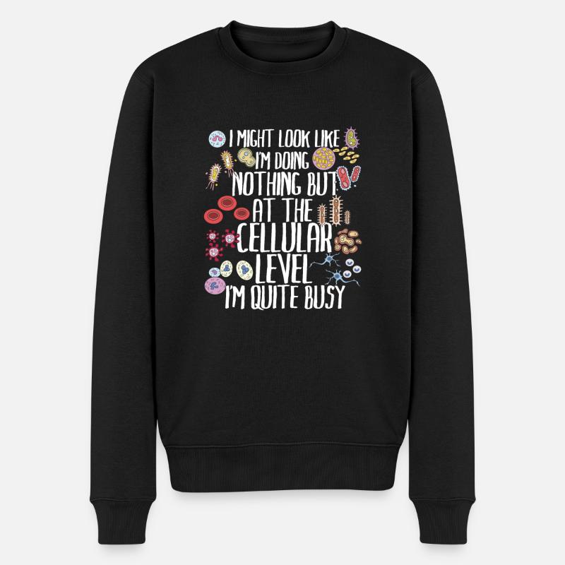 Funny Biology Biology Teacher Gift Idea - Männer Premium Bio Pullover - Schwarz