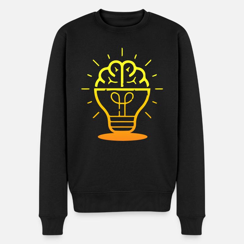 Fun Spaß Lustige - Männer Premium Bio Pullover - Schwarz