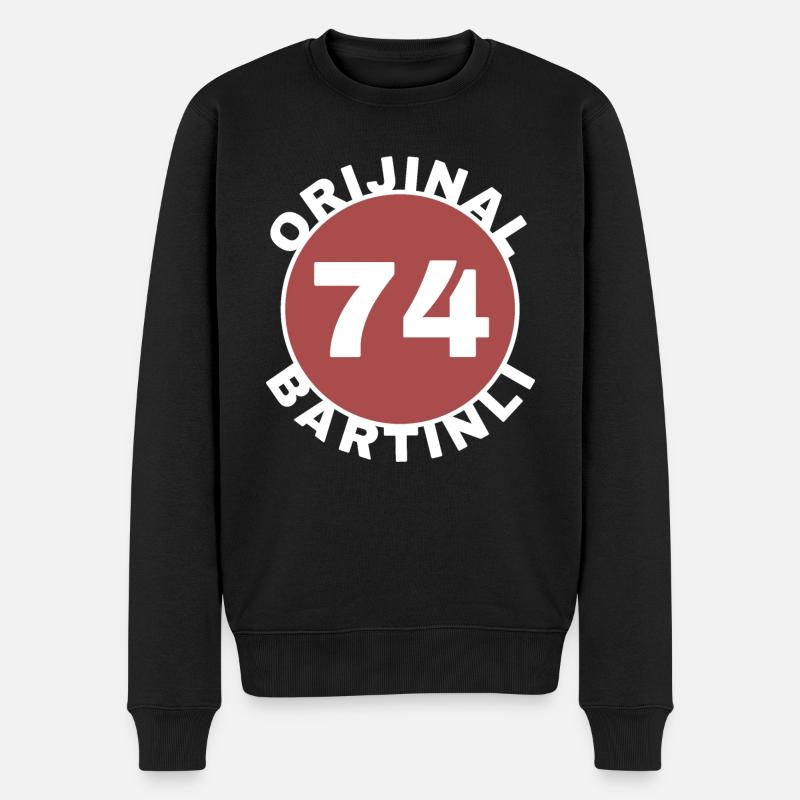 Bartın - Männer Premium Bio Pullover - Schwarz