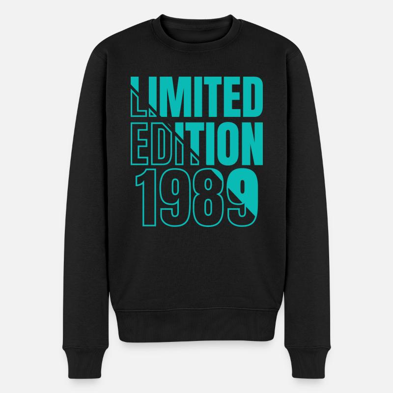 1989 Édition Limitée Birthday Design - Pull Premium bio Homme - noir