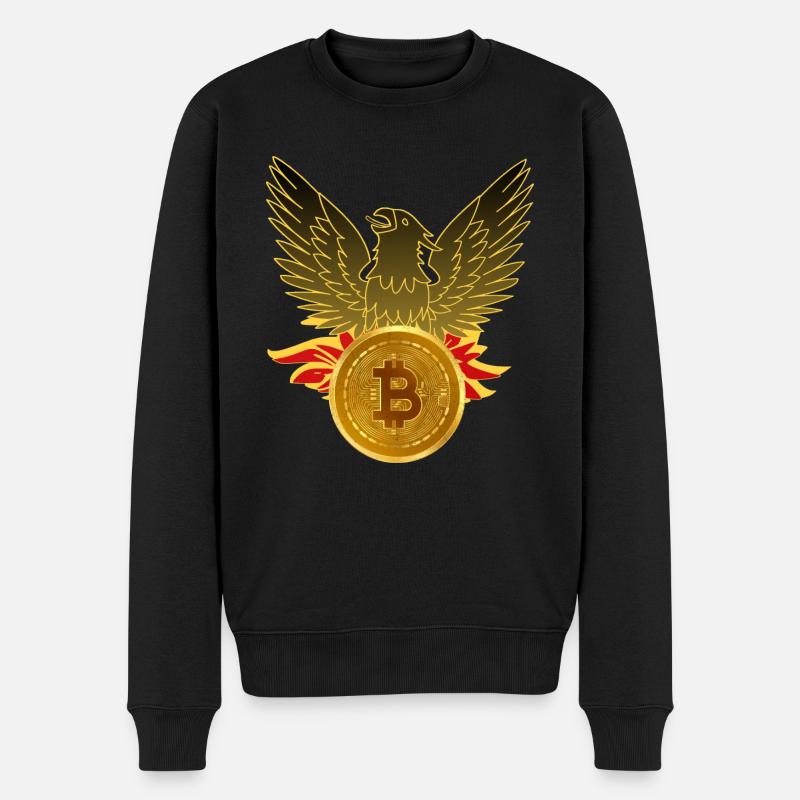 Bitcoin Phoenix / HODL / Crypto / Minage - Pull Premium bio Homme - noir
