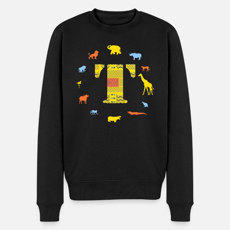 afrika t - Männer Premium Bio Pullover - Schwarz
