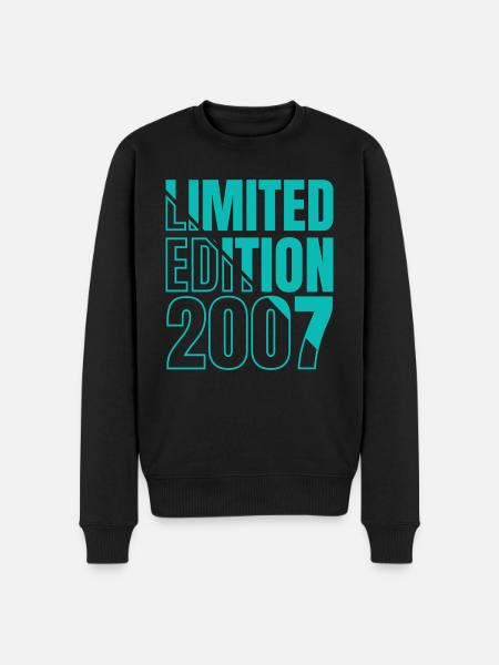 2007 Limited Edition Birthday - Men's Premium Organic Jumper - black