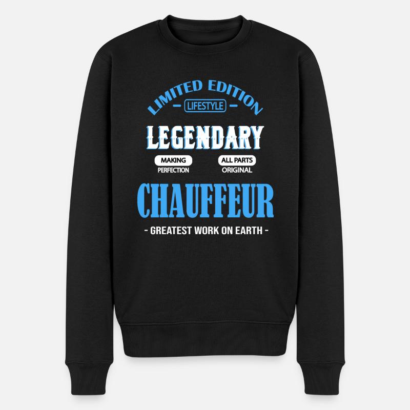 FAHRER - Männer Premium Bio Pullover - Schwarz