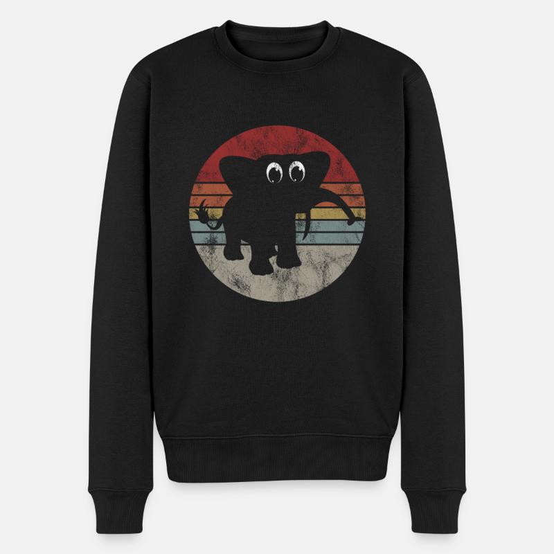 Eléphant éléphant pour enfants - Pull Premium bio Homme - noir