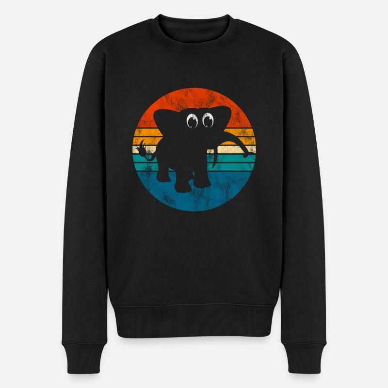 Eléphant éléphant pour enfants - Pull Premium bio Homme - noir