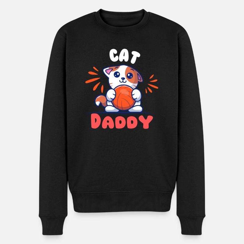 Daddy cat - Pull Premium bio Homme - noir