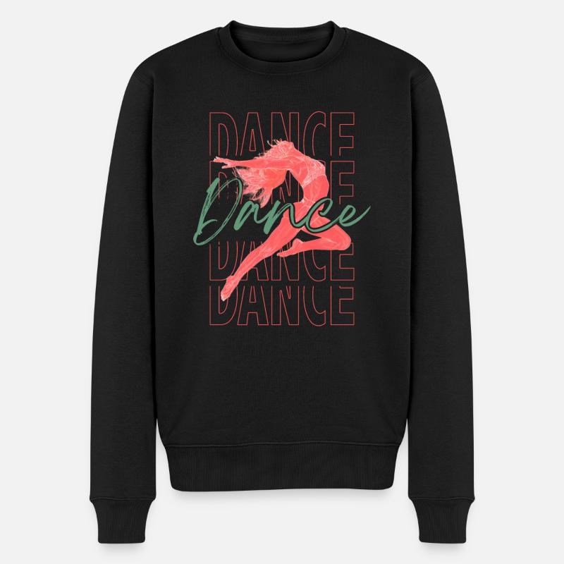 Klassischer Tanz - Männer Premium Bio Pullover - Schwarz