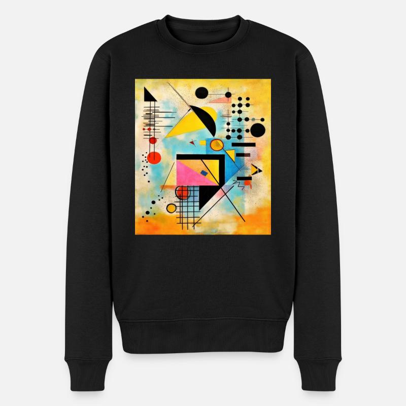 STREET ART ABSTRACTION - Pull Premium bio Homme - noir