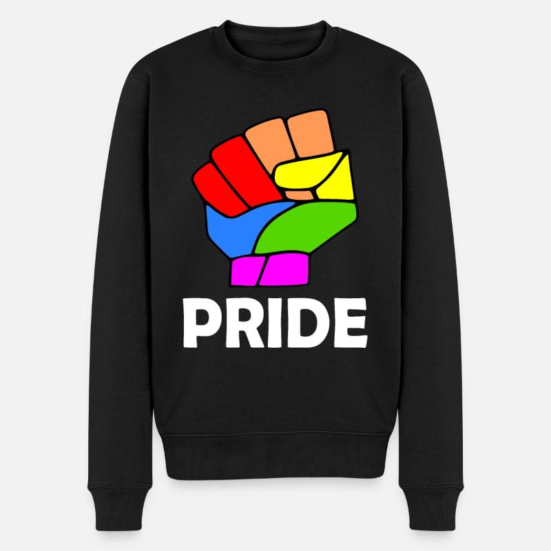 Pride - Männer Premium Bio Pullover - Schwarz