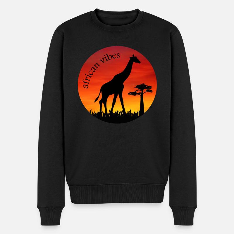 Girafe 1 - Pull Premium bio Homme - noir