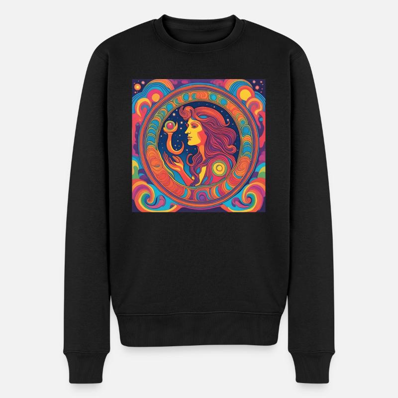 Vierge Star Astrologie Cadeau - Pull Premium bio Homme - noir