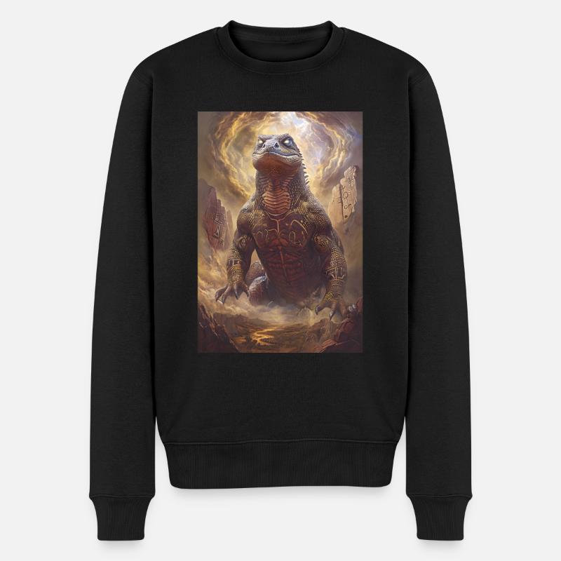 Dirawong Australien Mythologie Geschenk - Männer Premium Bio Pullover - Schwarz