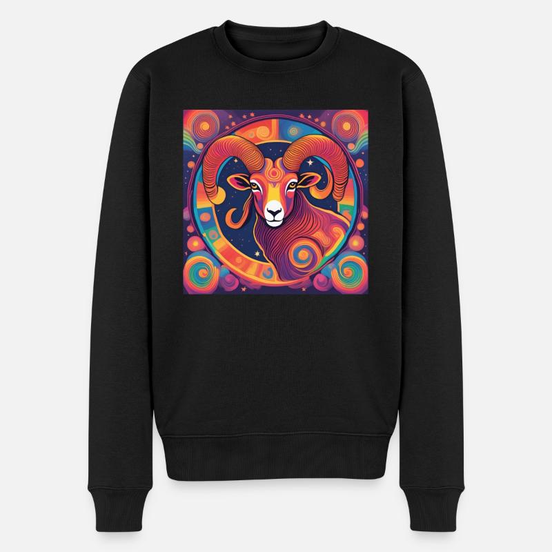 Cadeau d’astrologie du zodiaque Bélier - Pull Premium bio Homme - noir