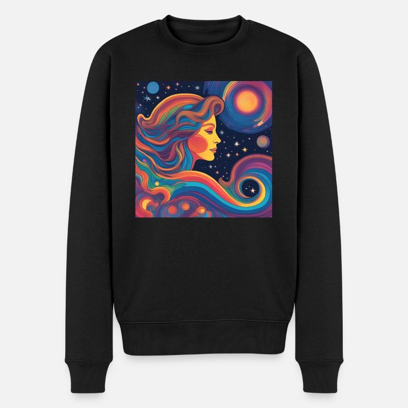 Vierge Astrologie Né Cadeau - Pull Premium bio Homme - noir