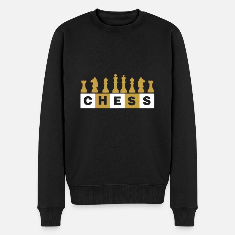 Chess - Échecs - Pull Premium bio Homme - noir