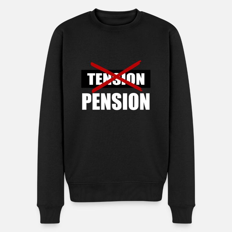 Ruhestand - retired - Männer Premium Bio Pullover - Schwarz