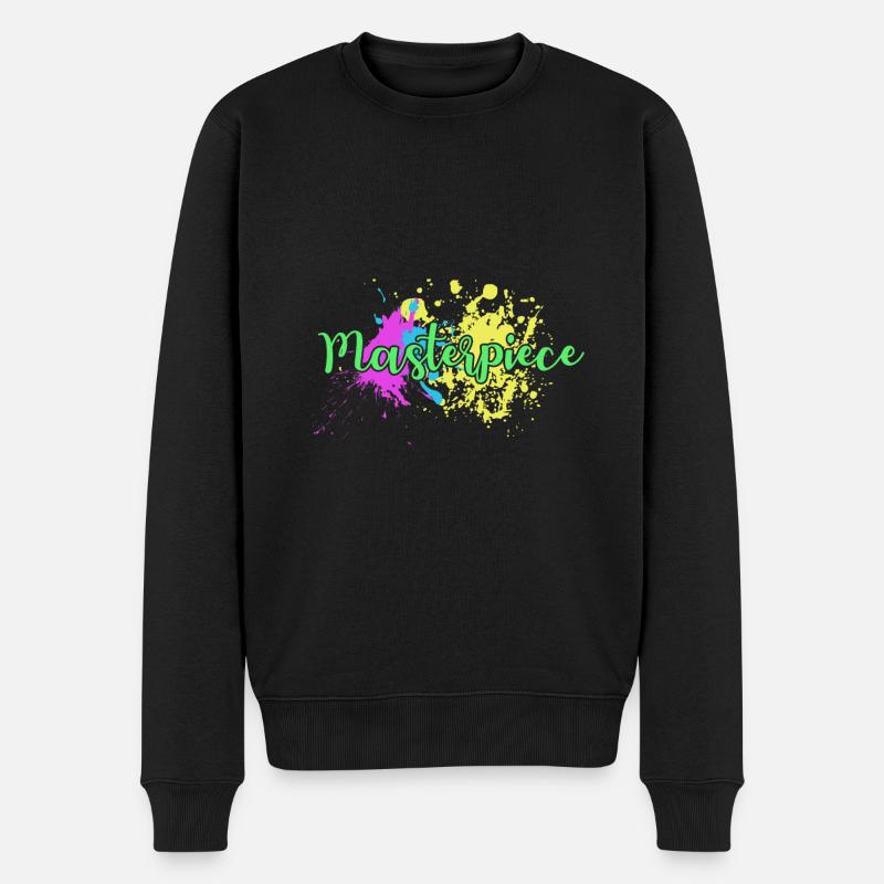 Painter masterpiece - Maler Meisterwerk - Männer Premium Bio Pullover - Schwarz