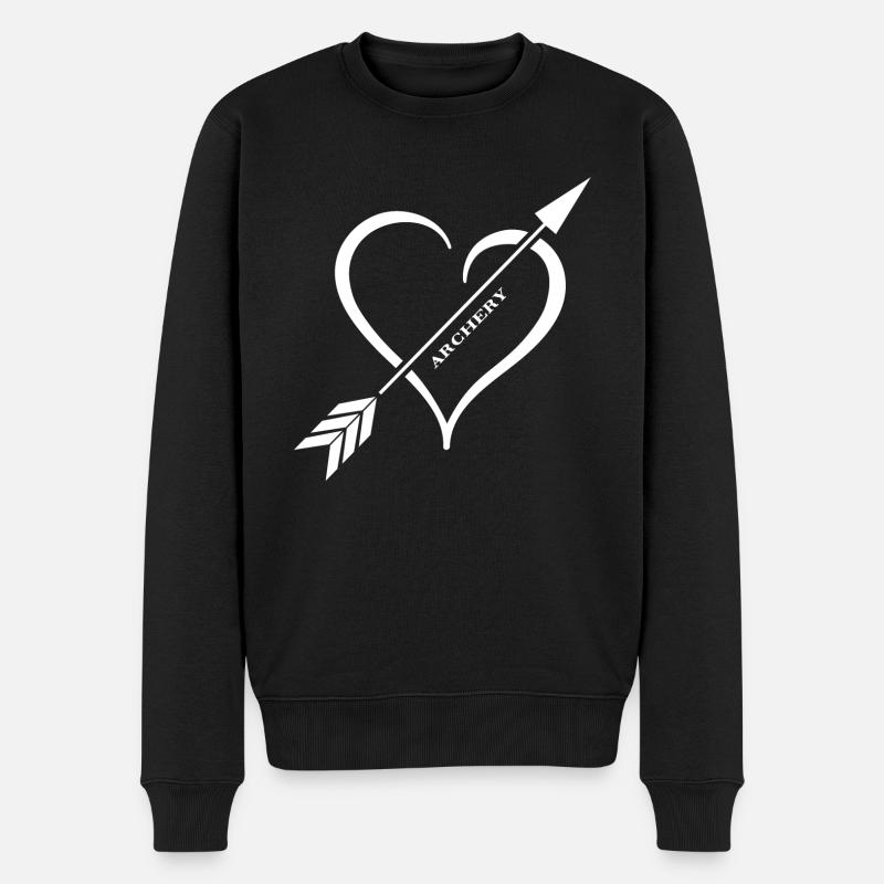 Bogenschießen Bogenparcours Bogenschütze - Männer Premium Bio Pullover - Schwarz
