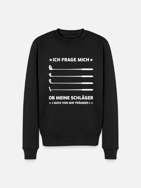 Golf - Männer Premium Bio Pullover - Schwarz
