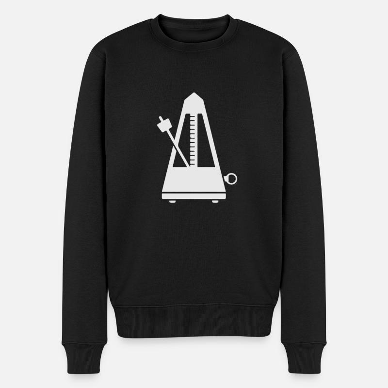 Metronom Drummer Rudiment Percussion Percussionist - Men's Premium Organic Jumper - black