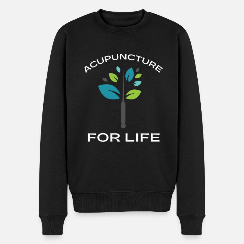 Acupuncturist Acupuncture Alternative Medicine - Männer Premium Bio Pullover - Schwarz