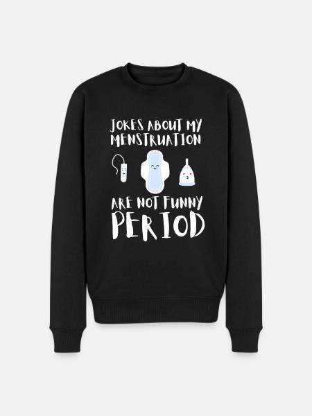 PMDD Awareness Premenstrueel Syndroom Menstruatie - Mannen Premium Bio sweater - zwart