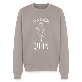 Irish Dancing Irish Step Dance & Celtic Ceili - Männer Premium Bio Pullover - Taupe - Vorne - Nico (187cm)