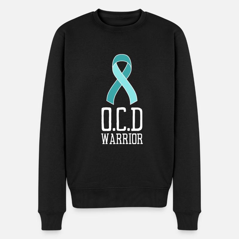 OCD Obsessive Compulsive Disorder Awareness - Männer Premium Bio Pullover - Schwarz