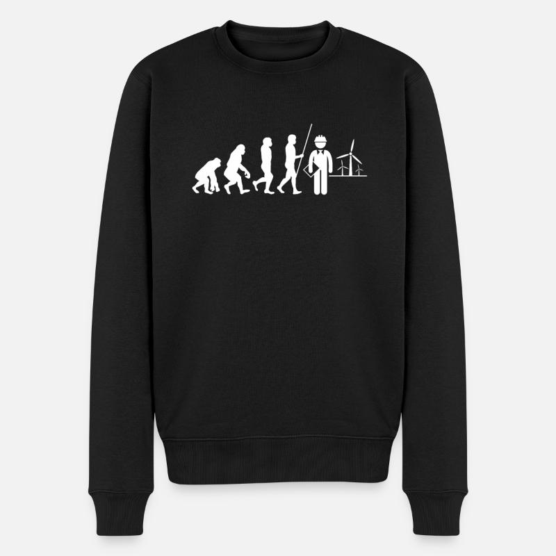 Environmental Engineer And Environmental Science - Männer Premium Bio Pullover - Schwarz