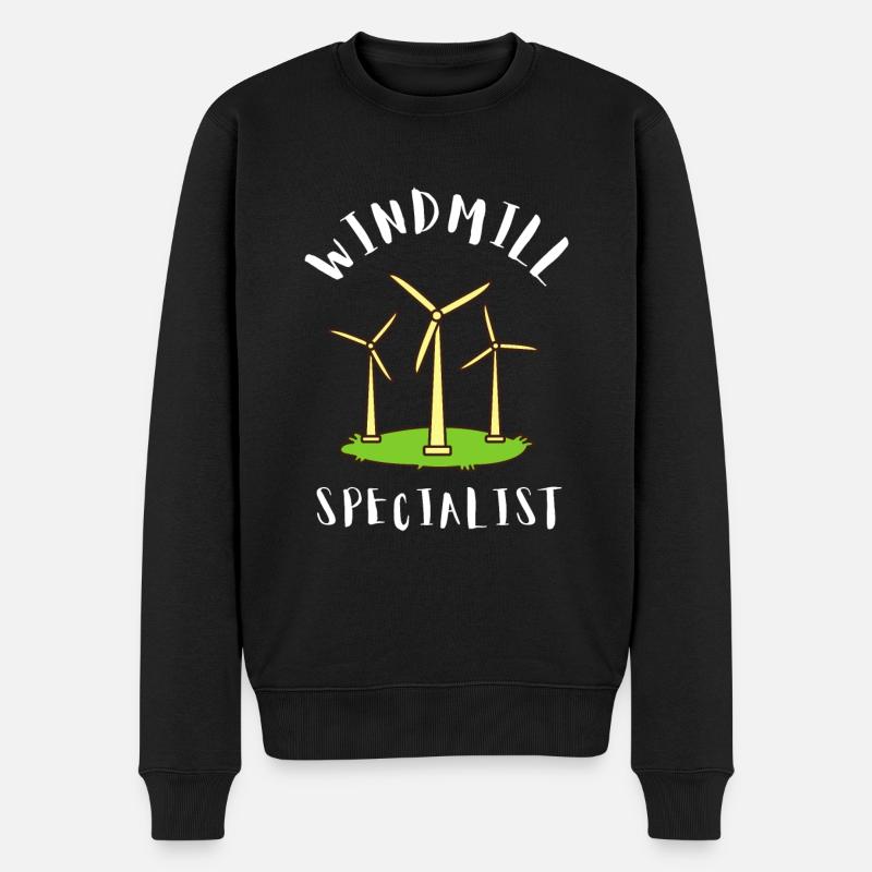 Environmental Engineer And Environmental Science - Männer Premium Bio Pullover - Schwarz