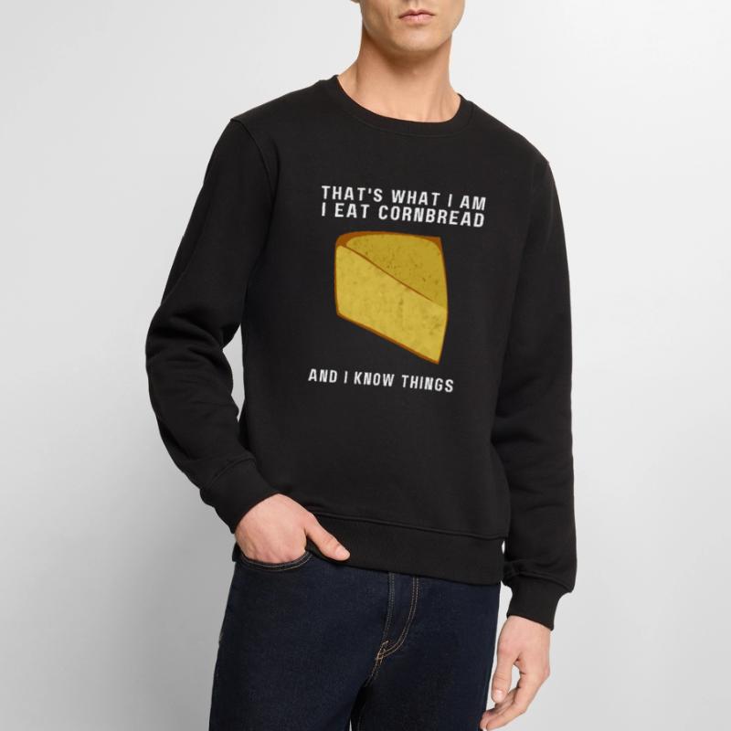 Cornbread Baking Cornmeal Muffins Batter Bread Männer Premium Bio Pullover