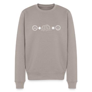Sesame Bagel New York Jewish Deli - Männer Premium Bio Pullover - Taupe - Vorne - Nico (187cm)