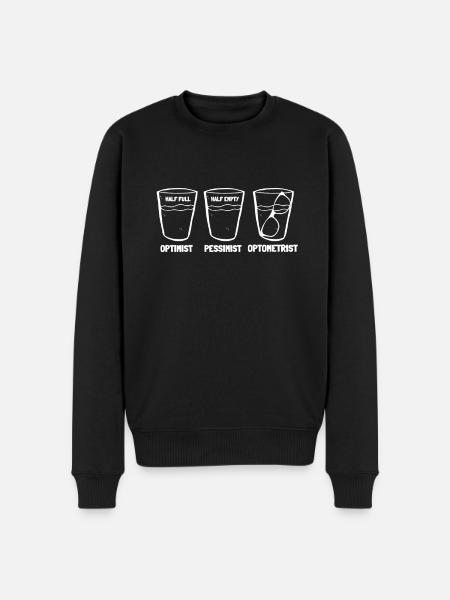 Ophtalmologiste Optométriste Optométrie et Opticien - Pull Premium bio Homme - noir