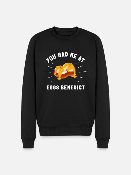 Eggs Benedicts Omelete Breakfast Brunch - Men's Premium Organic Jumper - black
