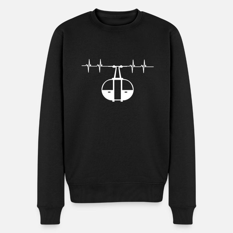 Téléphérique Tramway Téléphérique Télécabine - Pull Premium bio Homme - noir