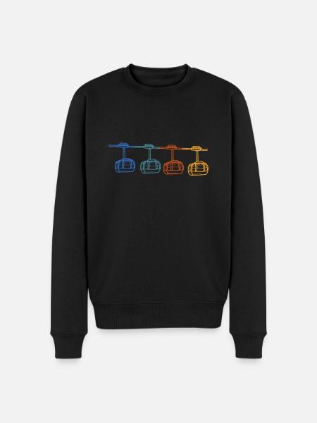 Téléphérique Tramway Téléphérique Télécabine - Pull Premium bio Homme - noir