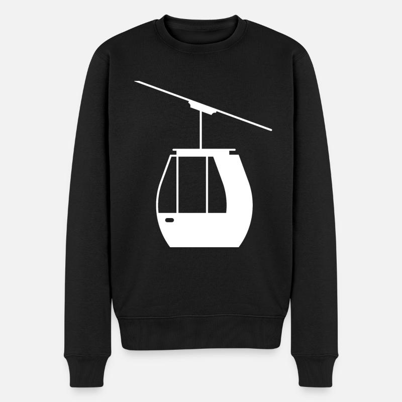 Téléphérique Tramway Téléphérique Télécabine - Pull Premium bio Homme - noir