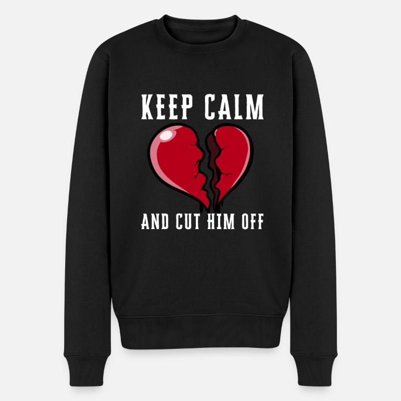 Restez calme et coupez-le - Pull Premium bio Homme - noir