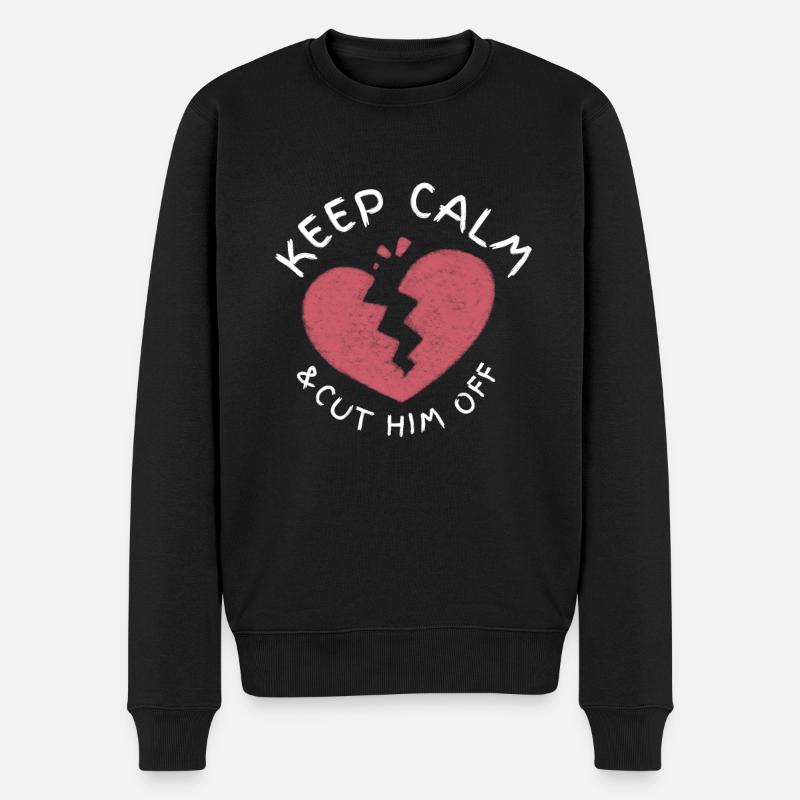 Restez calme et coupez-le - Pull Premium bio Homme - noir