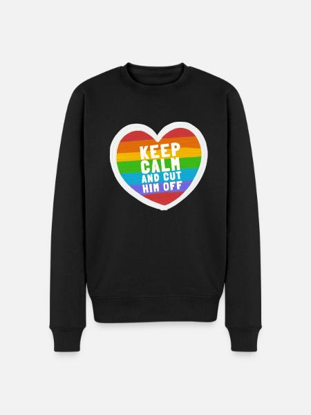 Restez calme et coupez-le - Pull Premium bio Homme - noir