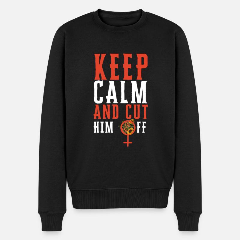 Restez calme et coupez-le - Pull Premium bio Homme - noir
