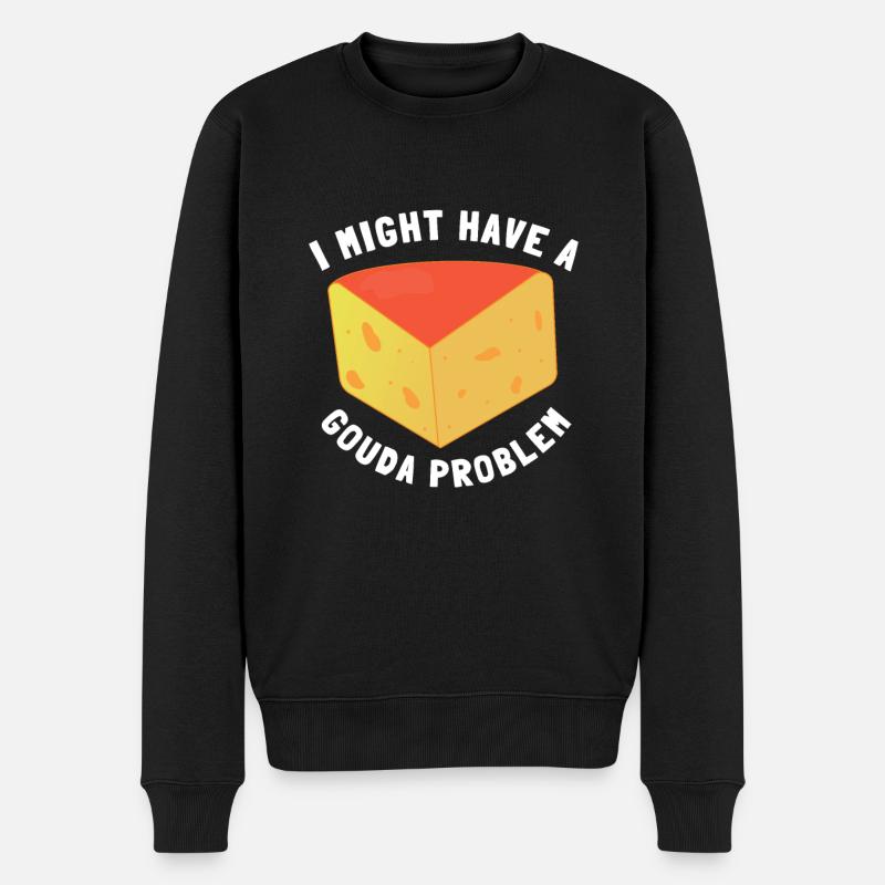 Fromager Fromager Gouda Lover - Pull Premium bio Homme - noir