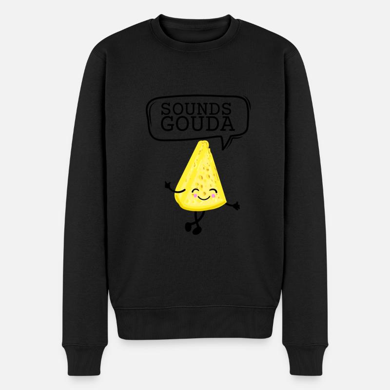 Fromager Fromager Gouda Lover - Pull Premium bio Homme - noir
