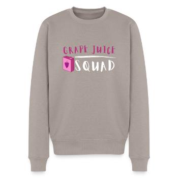 Organic Grape Juice Bottles - Men's Premium Organic Jumper - taupe - Front - Nico (187cm)