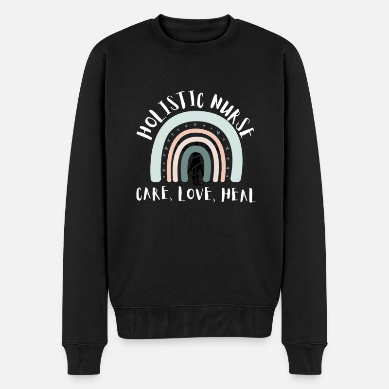 Homeopathy Alternative Medicine, Holistic Nursing - Männer Premium Bio Pullover - Schwarz